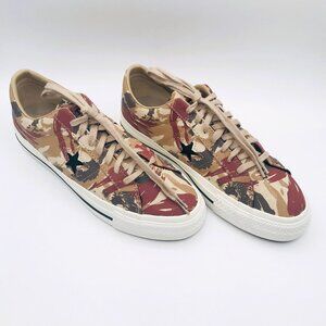 Converse One Star Pro Ox CONS Camo Brown Egret Shoes Mens Size 8 - SHIPS FREE!